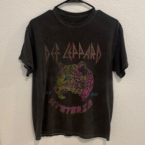 Def Leppard Hysteria Short Sleeve Tee - Black